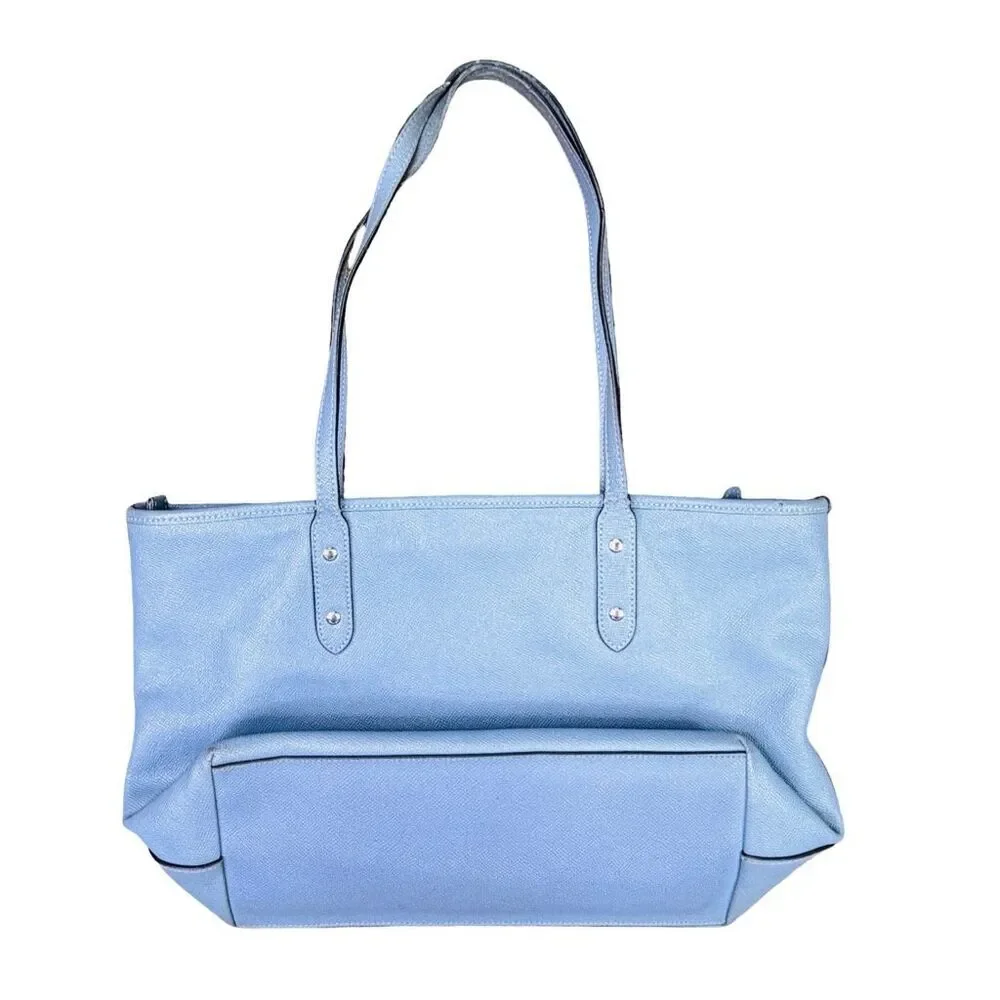 COACH Blue Leather City Zip Tote Bag - M1723-F58846 - Picture 11 of 13